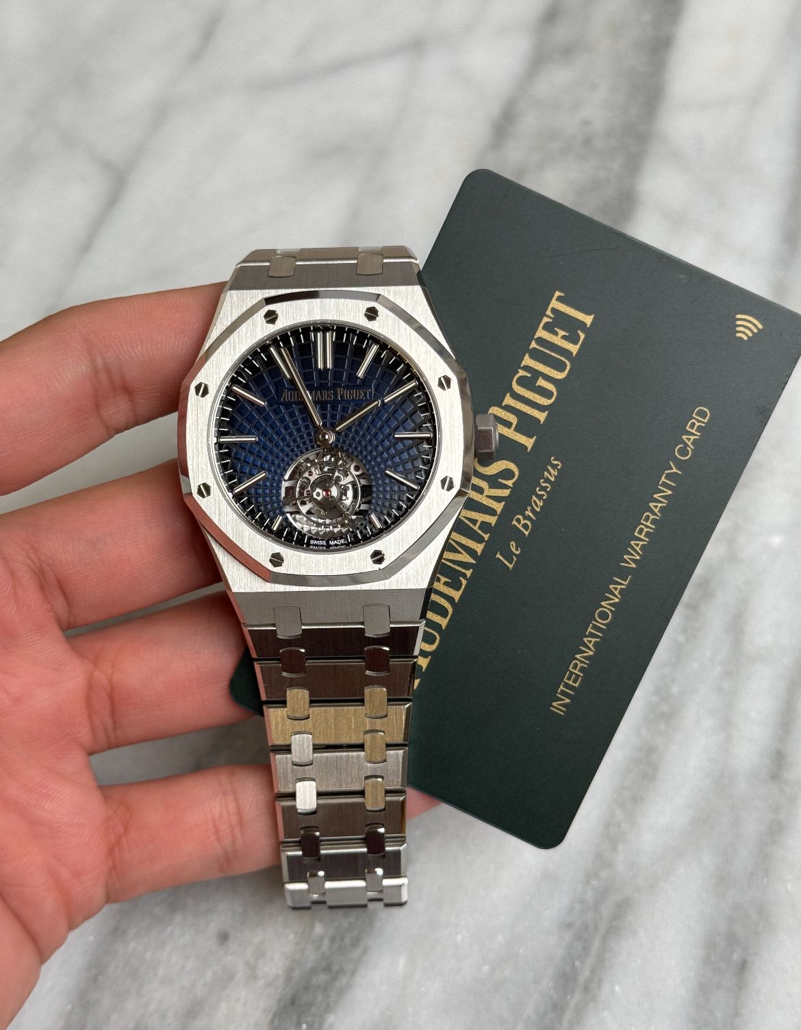2021 26530ST.OO.1220ST.01 Blue Tourbillon Like New Complete