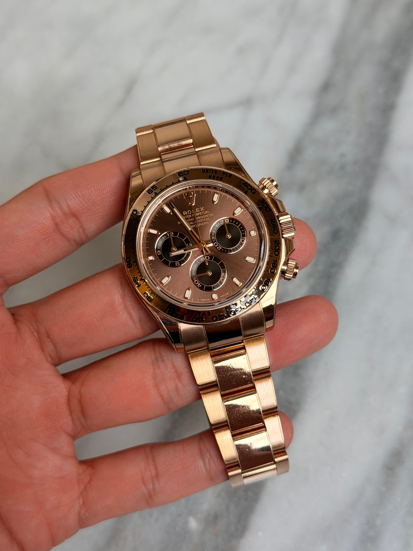 2020 116505 Choco Like New NFC, AM Stickers Complete w/ White Tag