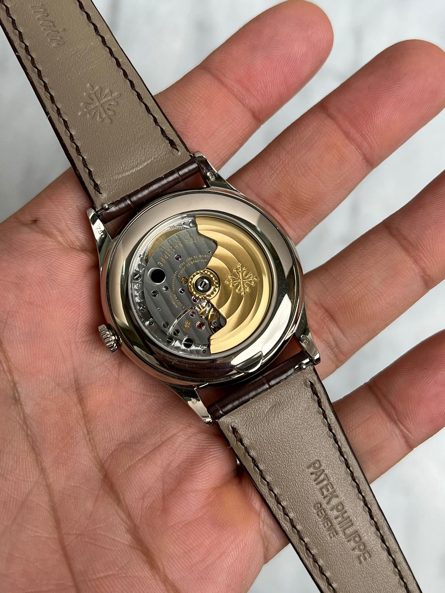 N/A 5396G-001 White Annual Calendar Preowned Watch Only