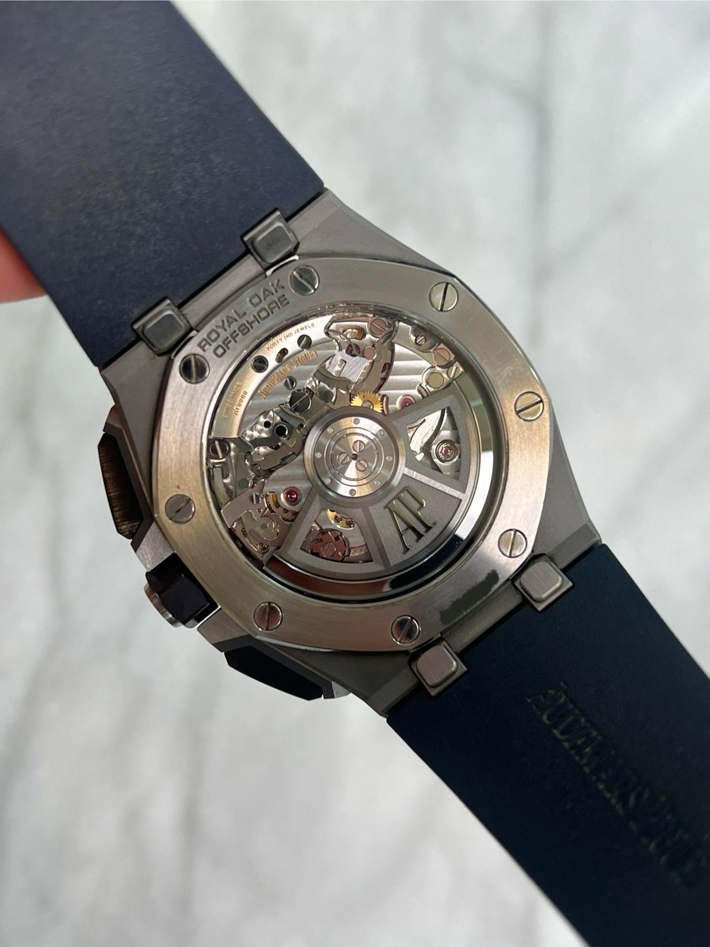 N/A 26420TI Blue Offshore 43 Preowned Watch Only