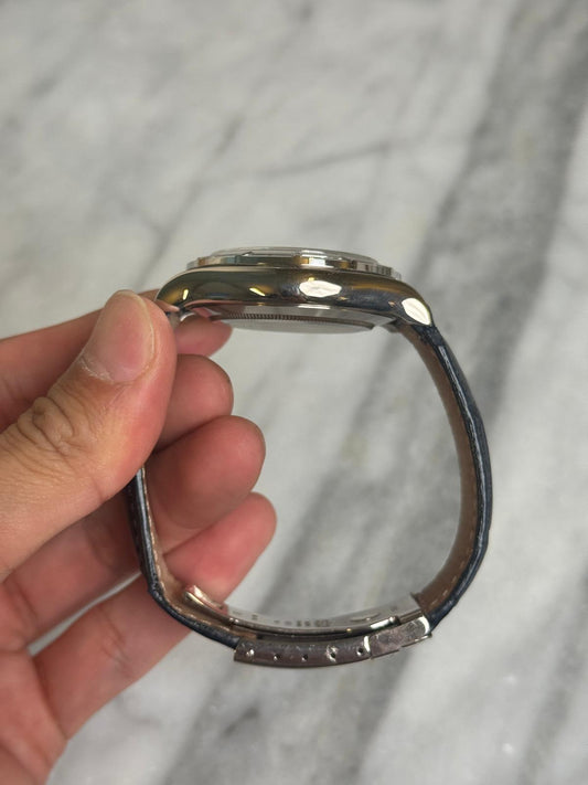 2019 116589SACI Roman Pave Sapphire Bezel Preowned and Polished Complete