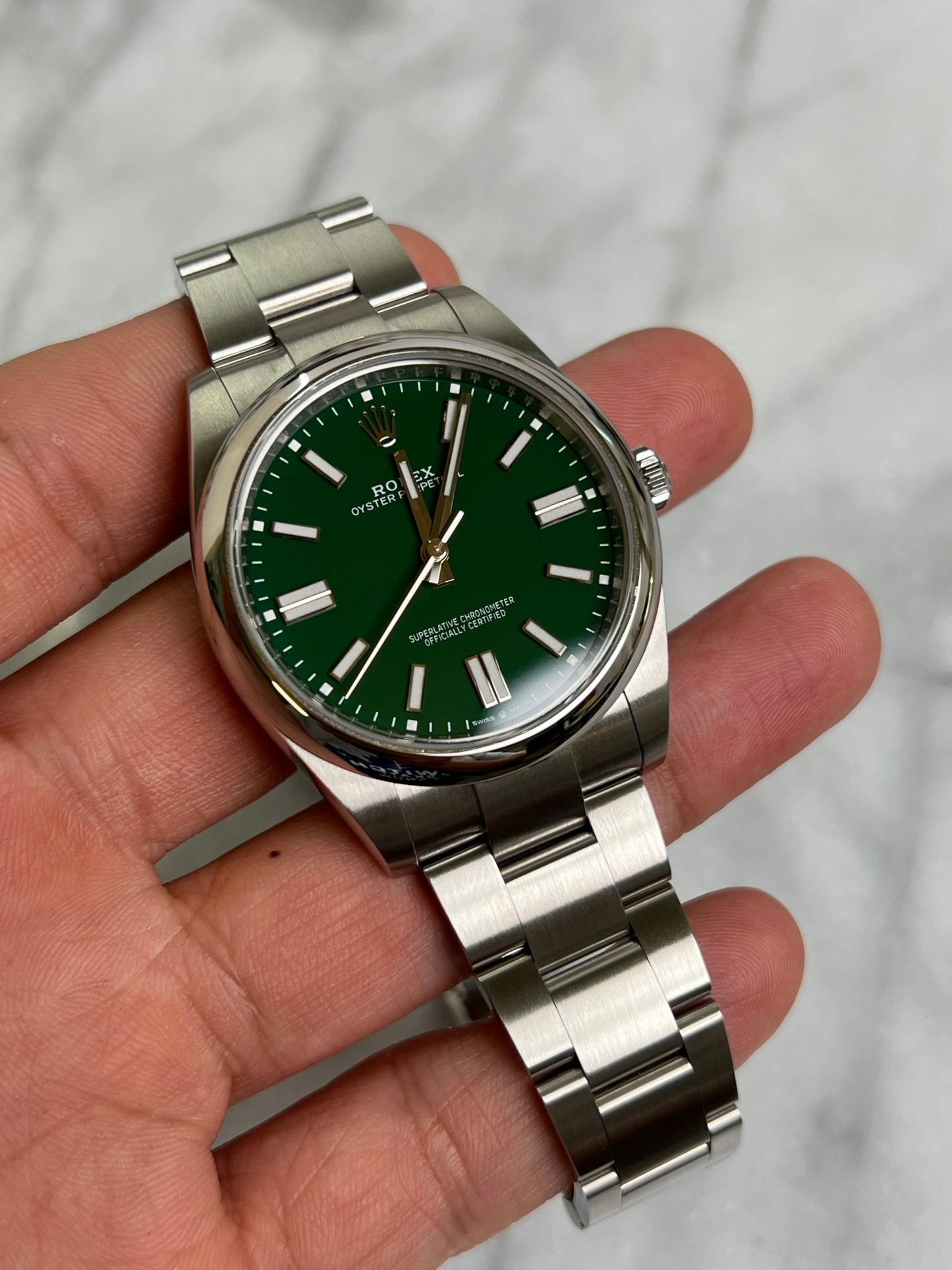 Rolex 2024 124300 Green OP41 New Complete 14015