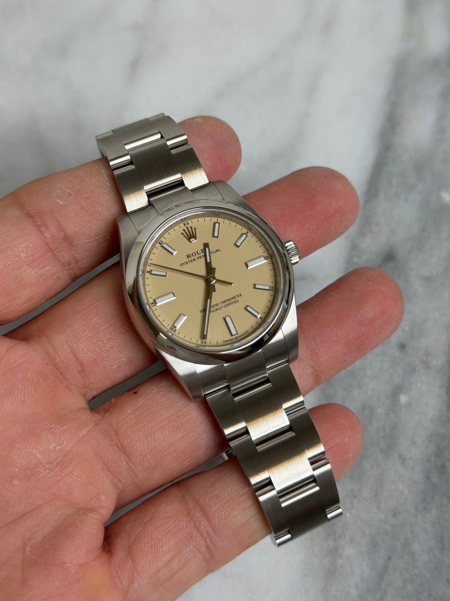Rolex 2026 124200 Beige OP34 New Complete 14398