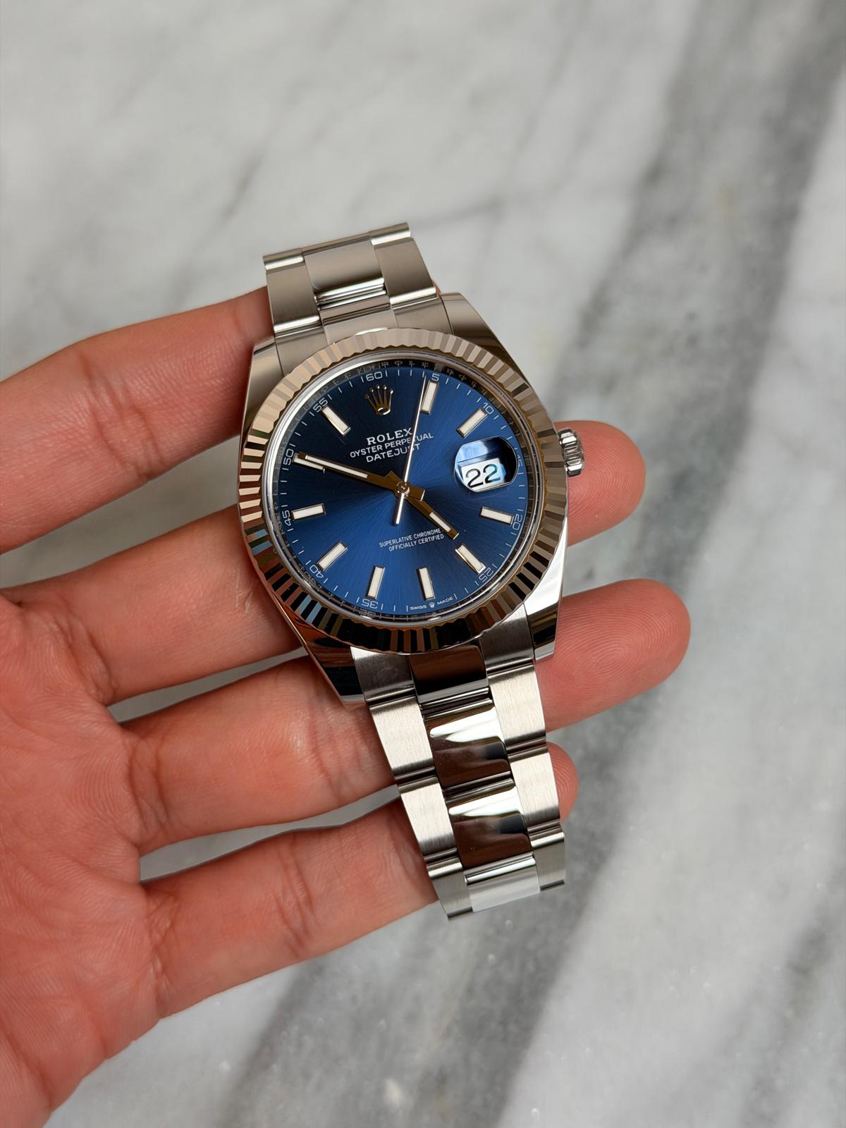 Rolex 2026 126334 Oyster Blue Index New Complete 14143