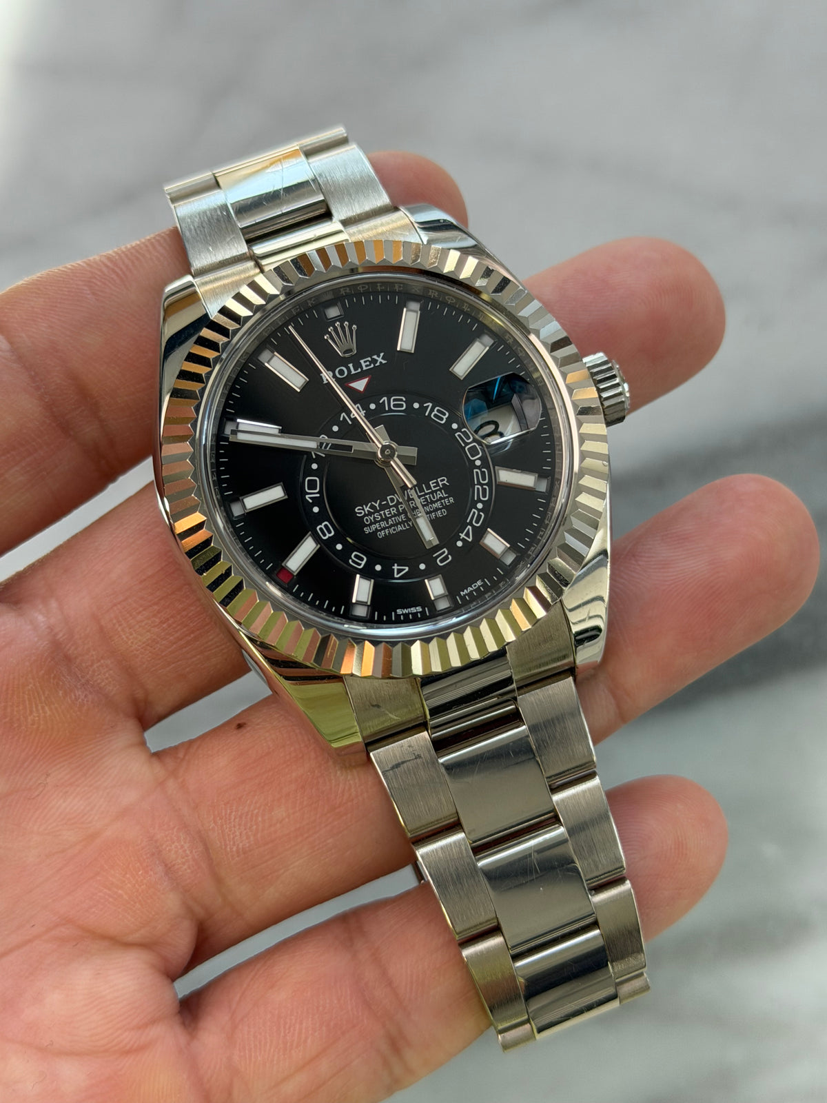 2022 326939 Black WG Sky Preowned Watch Only