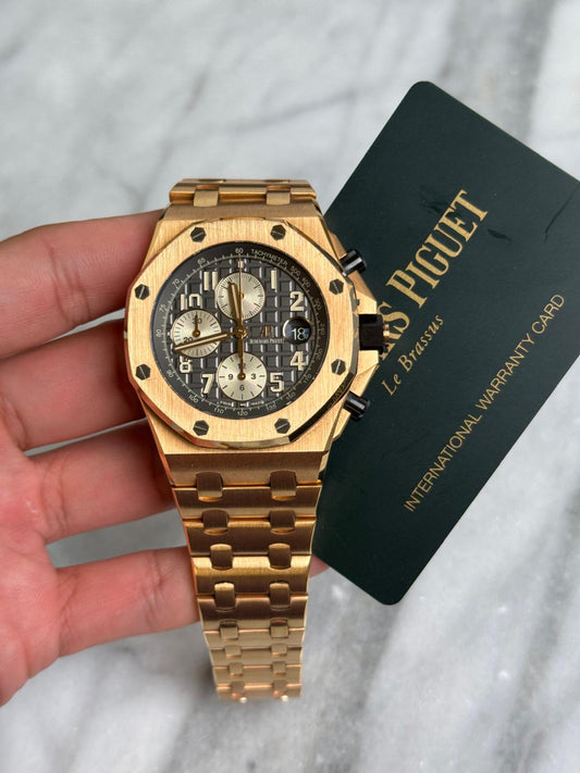 2018 26470OR Grey on Bracelet Preowned Watch/Card/Booklet