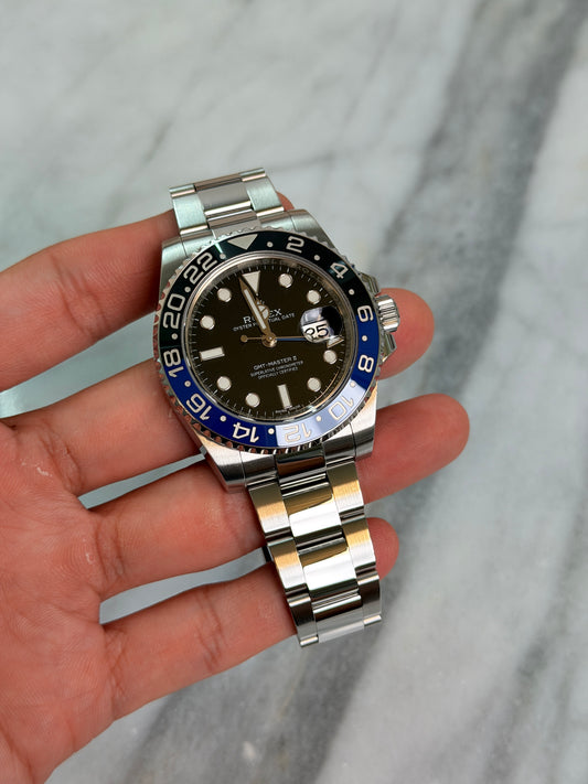 2015 116710BLNR Oyster Batman Preowned Complete