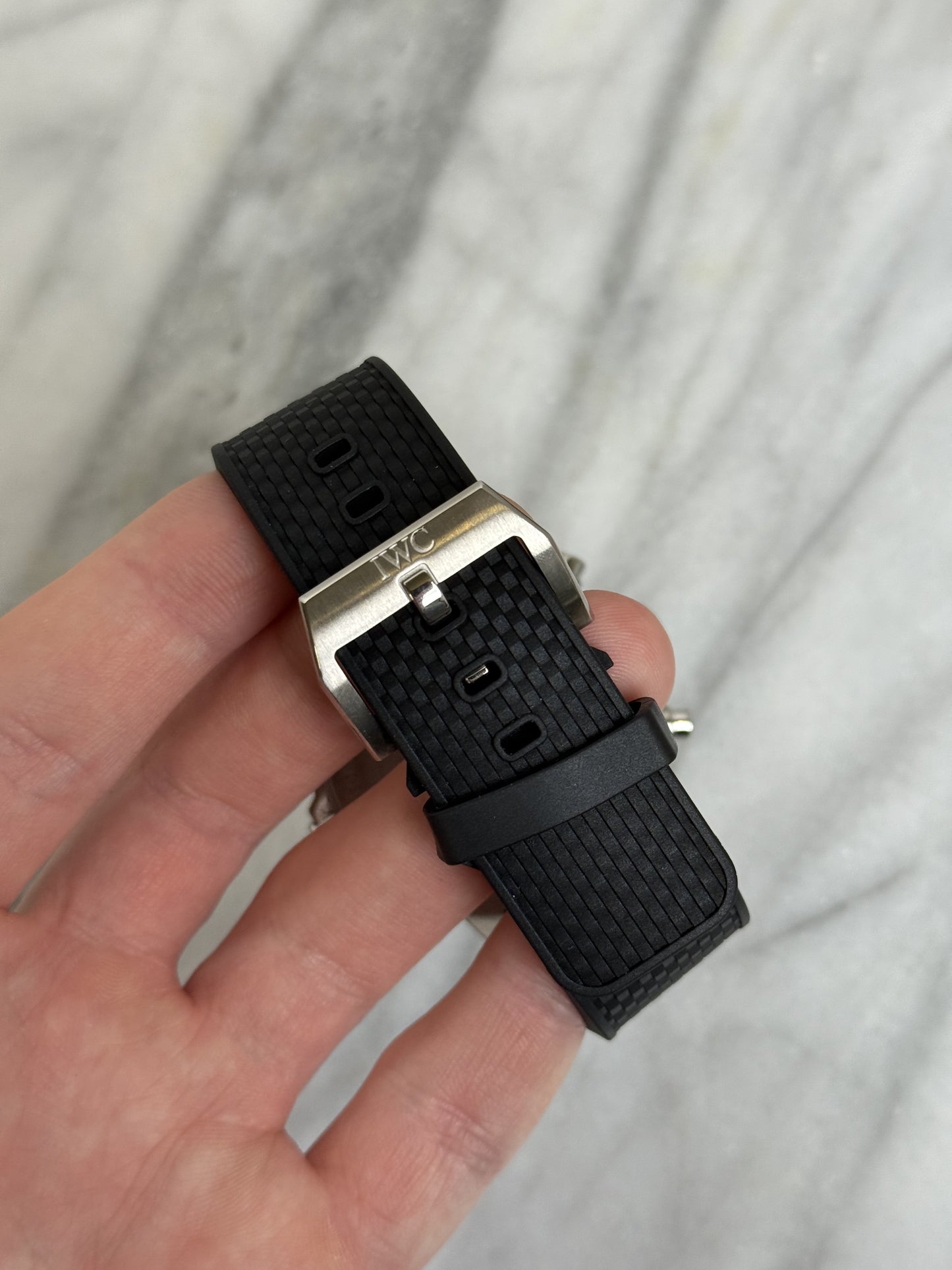 2015 IW376801 White Aquatimer Chronograph Preowned Complete