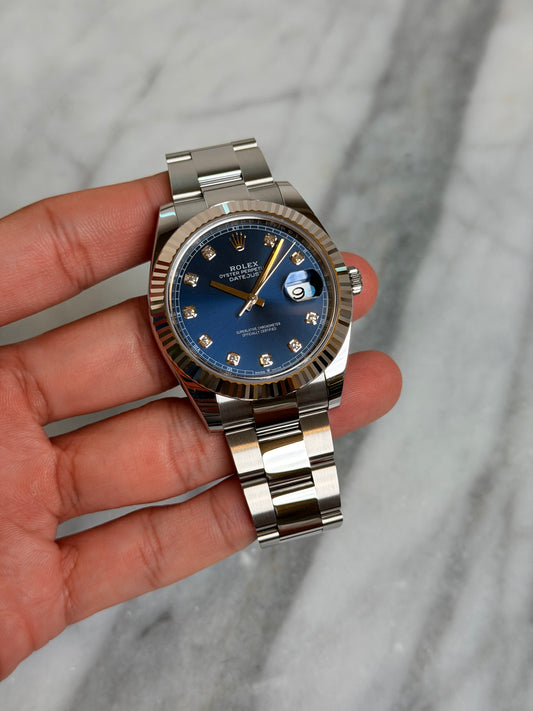 2026 126334G Oyster Blue Diamond New Complete