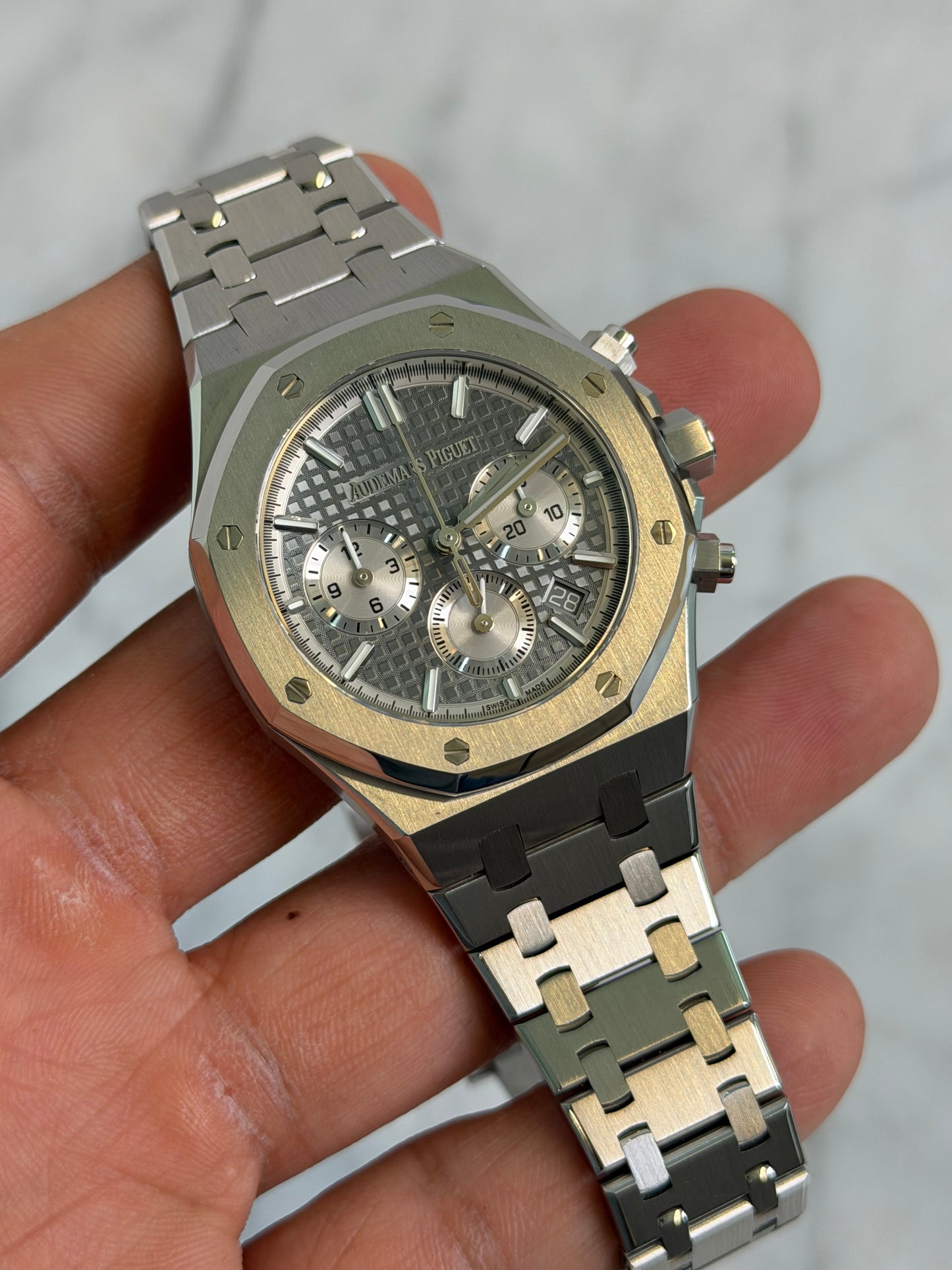 2023 26715ST.OO.1356ST.02 Grey 38mm Chrono Preowned and Polished Complete