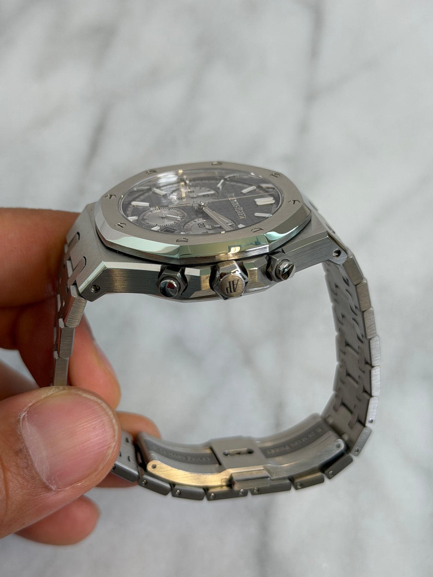 2023 26715ST.OO.1356ST.02 Grey 38mm Chrono Preowned and Polished Complete