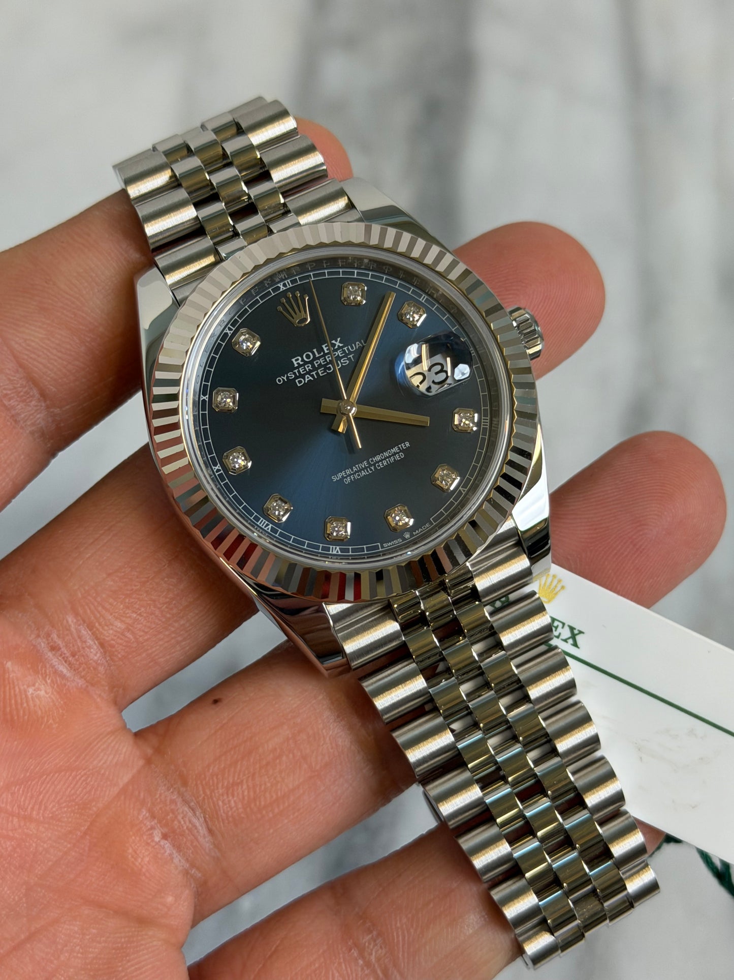 2024 126334G Jubilee Blue Diamond Preowned Complete w/ White Tag
