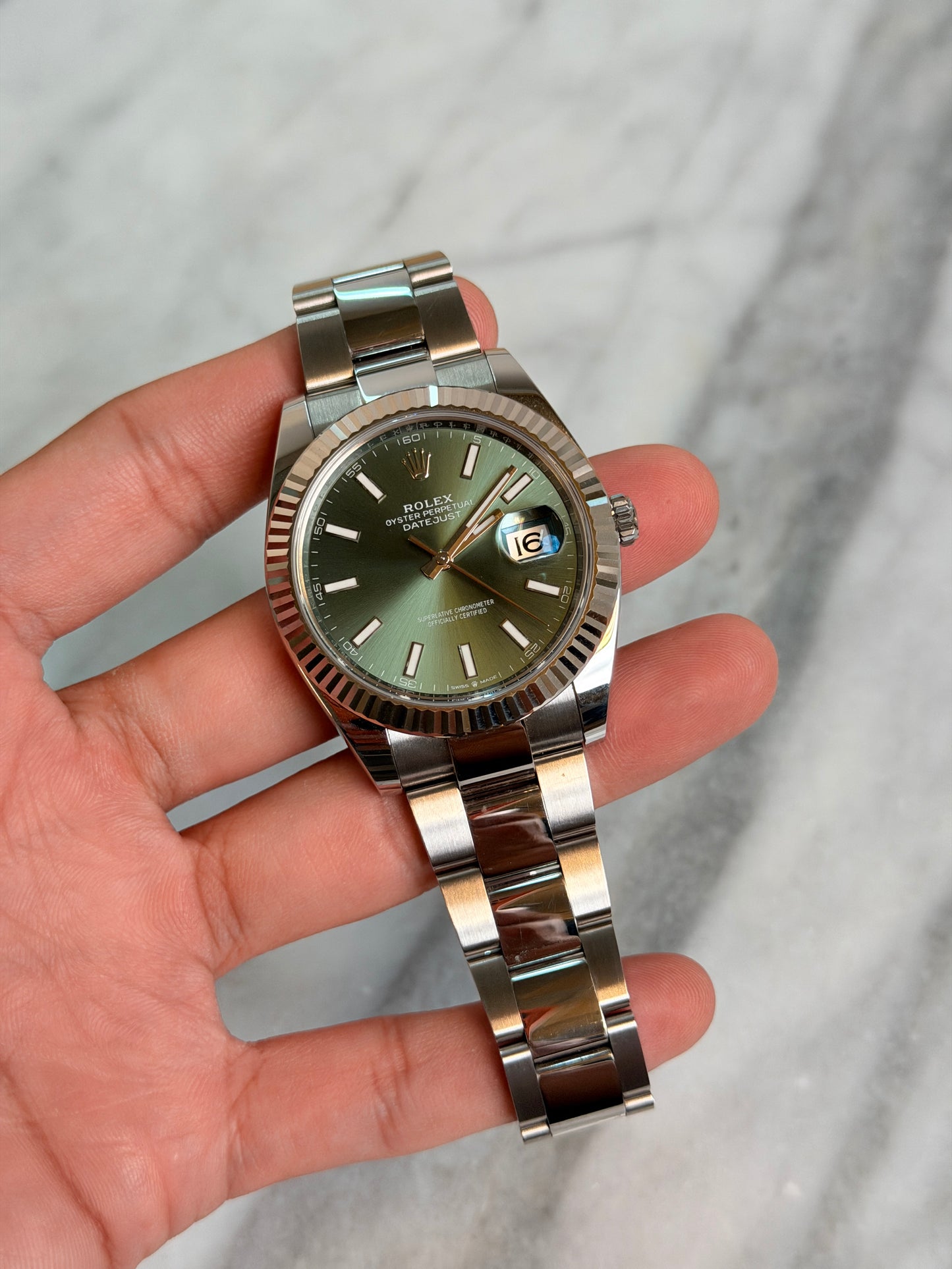 2026 126334 Oyster Green Index Preowned Complete