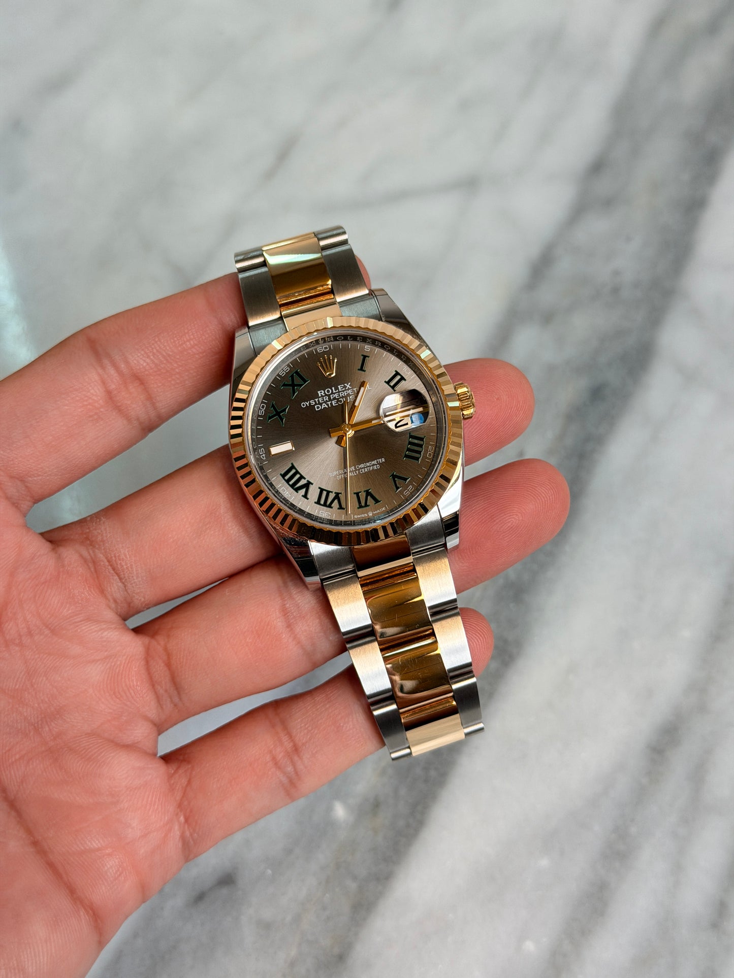 2024 126233 Oyster Wimbledon DJ36 Preowned and Polished Complete