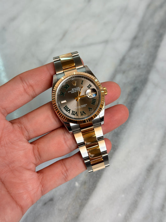 2024 126233 Oyster Wimbledon DJ36 Preowned and Polished Complete