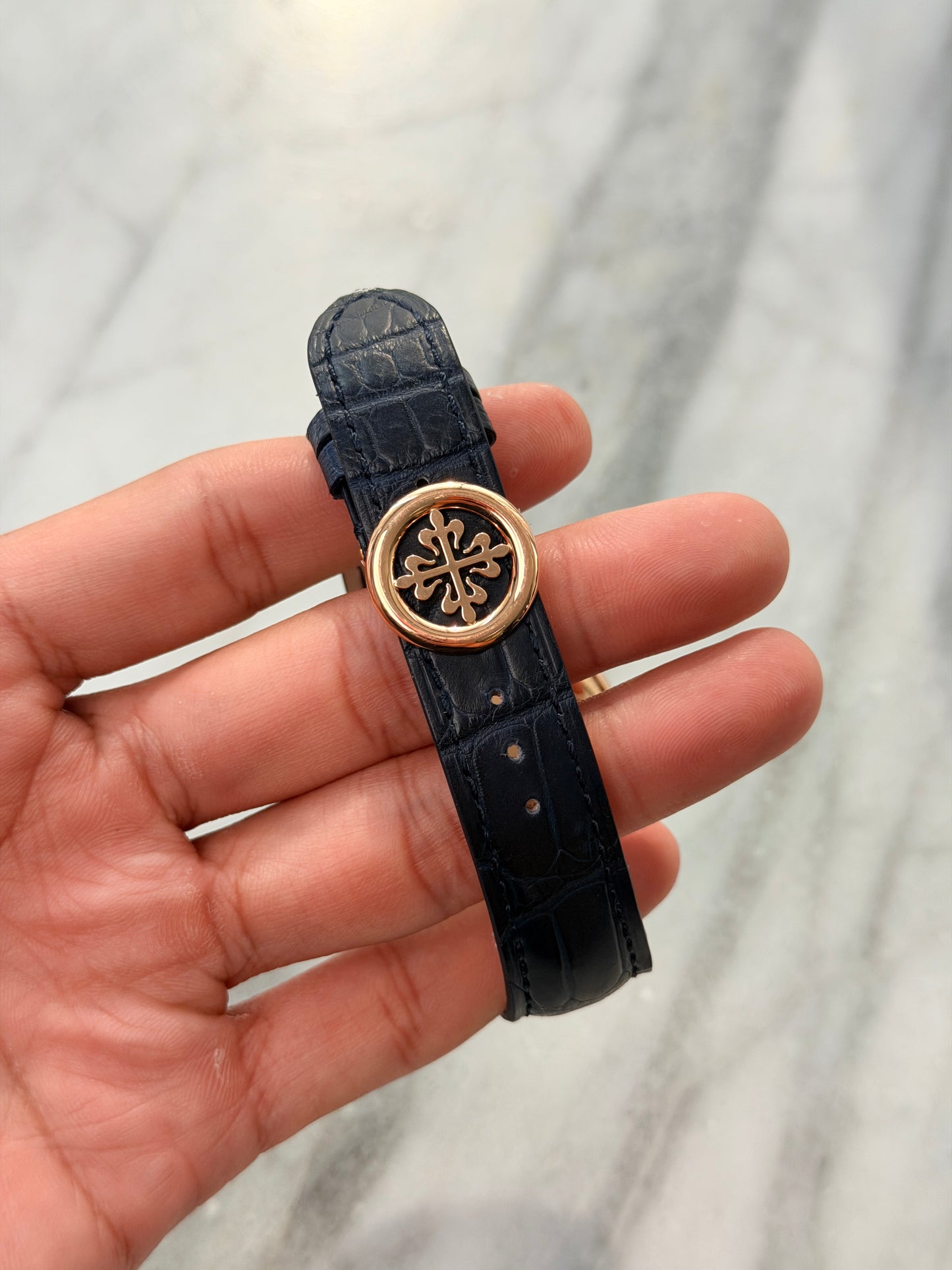 5396R-014 Blue Preowned Watch/Inner Box Only