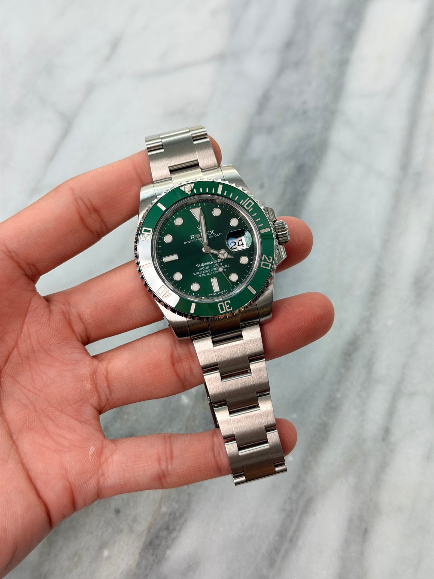 2016 116610LV Hulk Preowned and Polished Complete