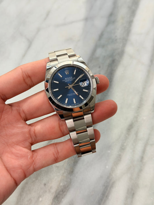 2025 126300 Oyster Blue Index Preowned Complete