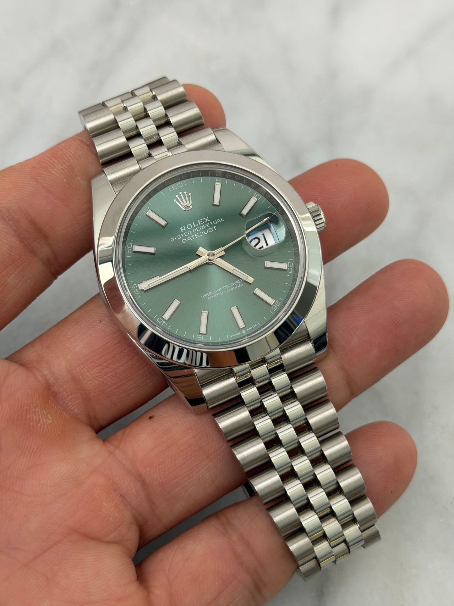 2026 126300 Jubilee Green Index Preowned Complete