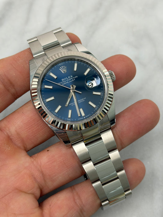 2023 126334 Oyster Blue Index Preowned Complete