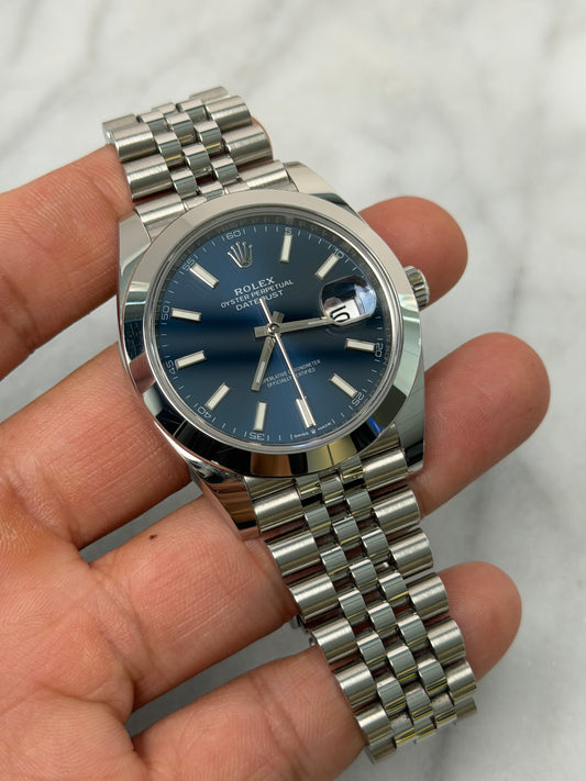 2021 126300 Jubilee Blue Index Preowned Complete