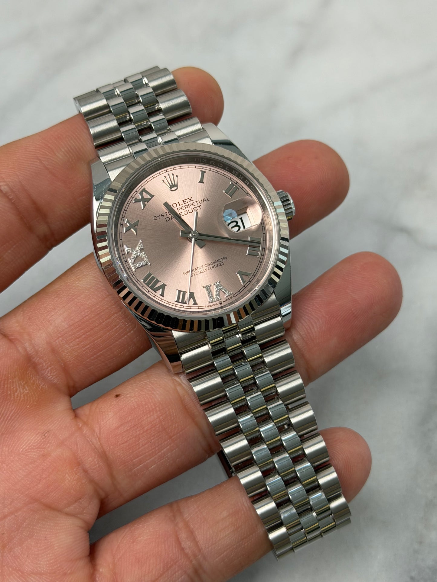 2024 126234VI Jubilee Pink VI/IX Diamond DJ36 Preowned Complete