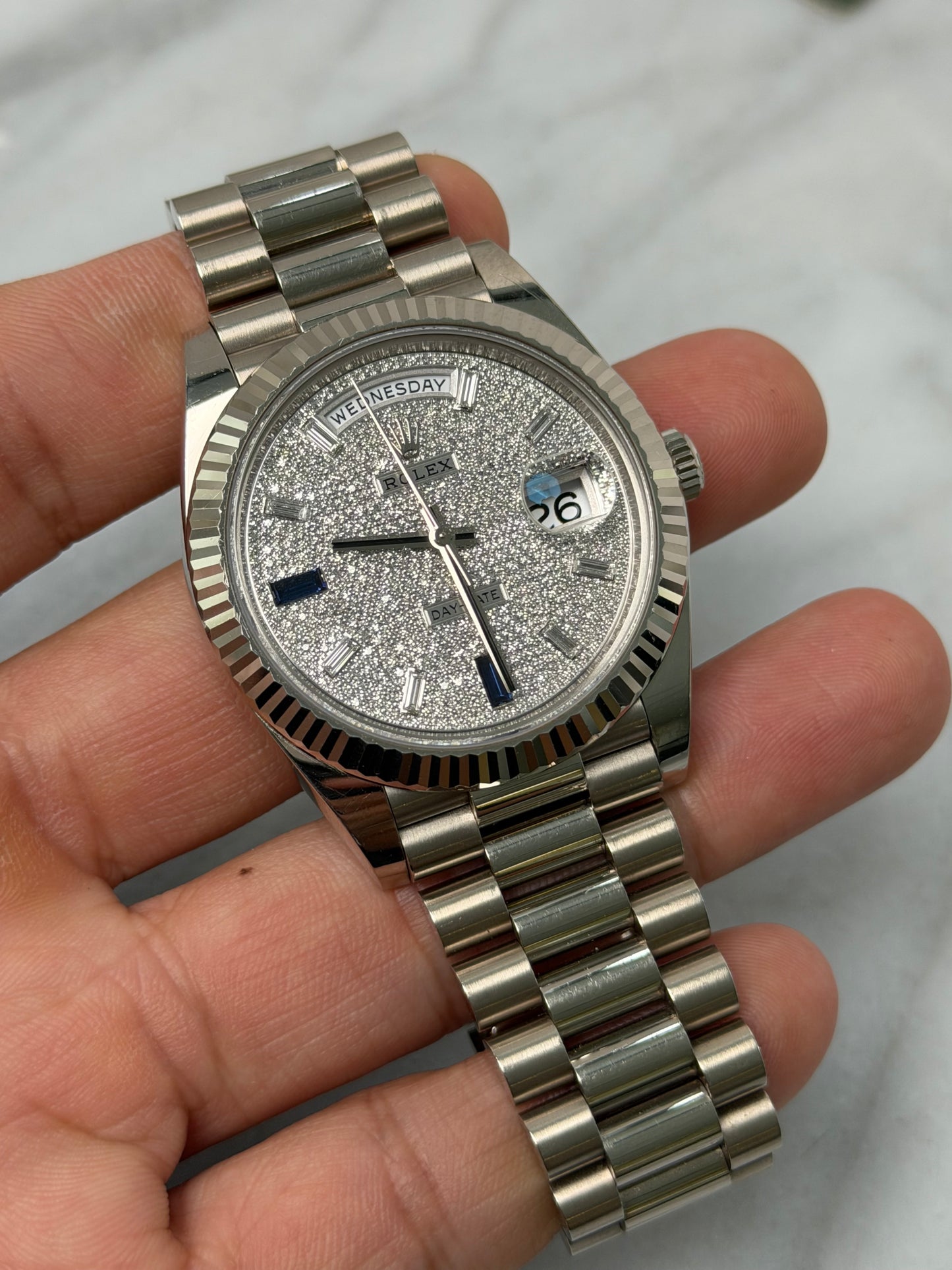 2022 228239A Sapphire Pave Preowned Complete