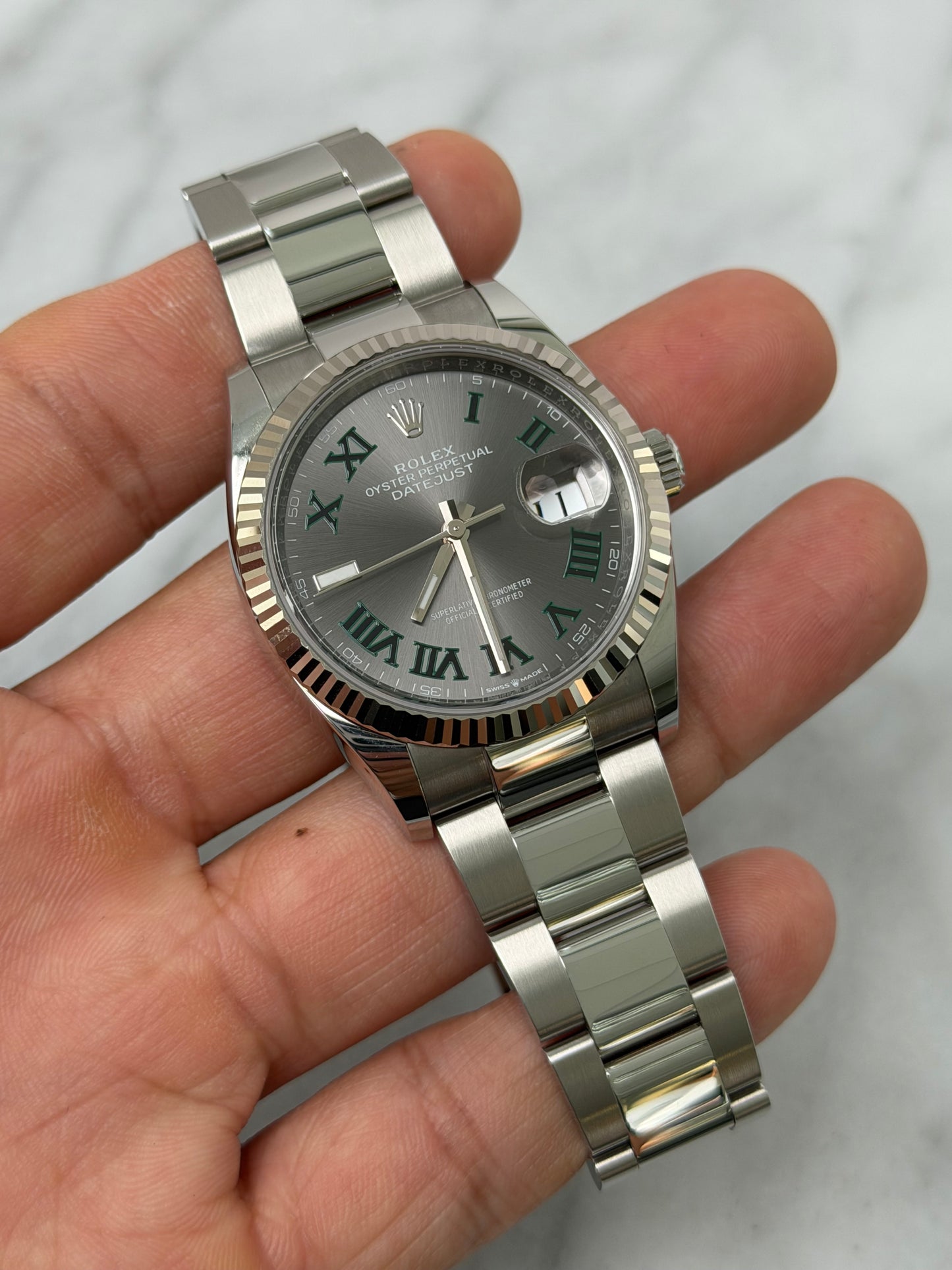 2025 126234 Oyster Wimbledon DJ36 Preowned Complete