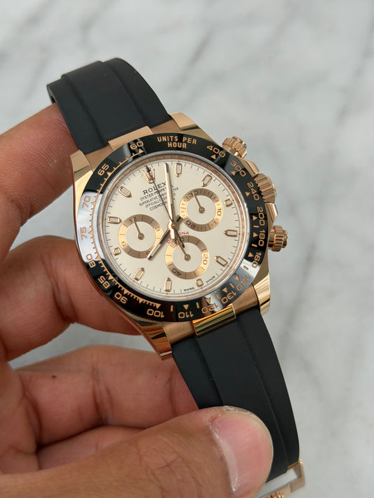 2022 116515LN White, DE Straps Preowned Complete