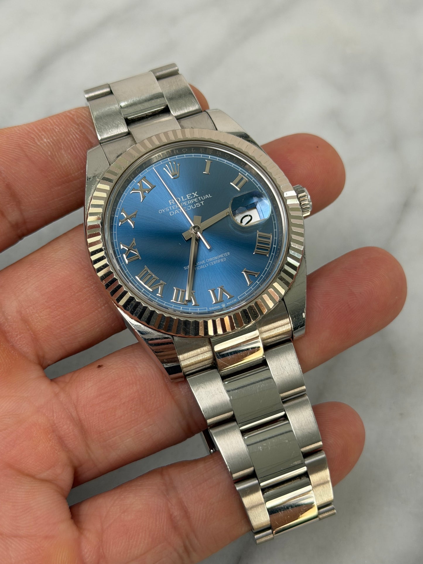 2020 126334 Oyster Blue Roman Preowned NFC Complete