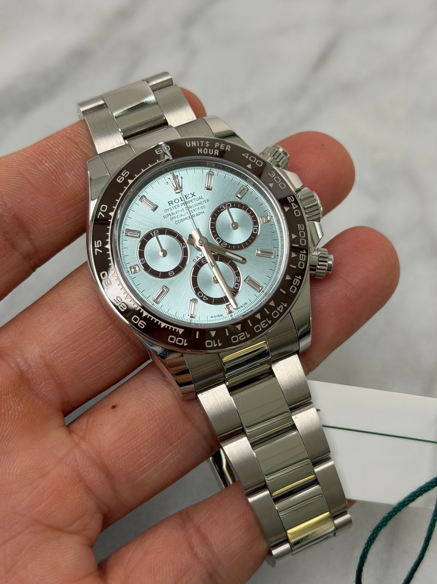 2025 126506A Baguette Platona Preowned Complete w/ White Tag