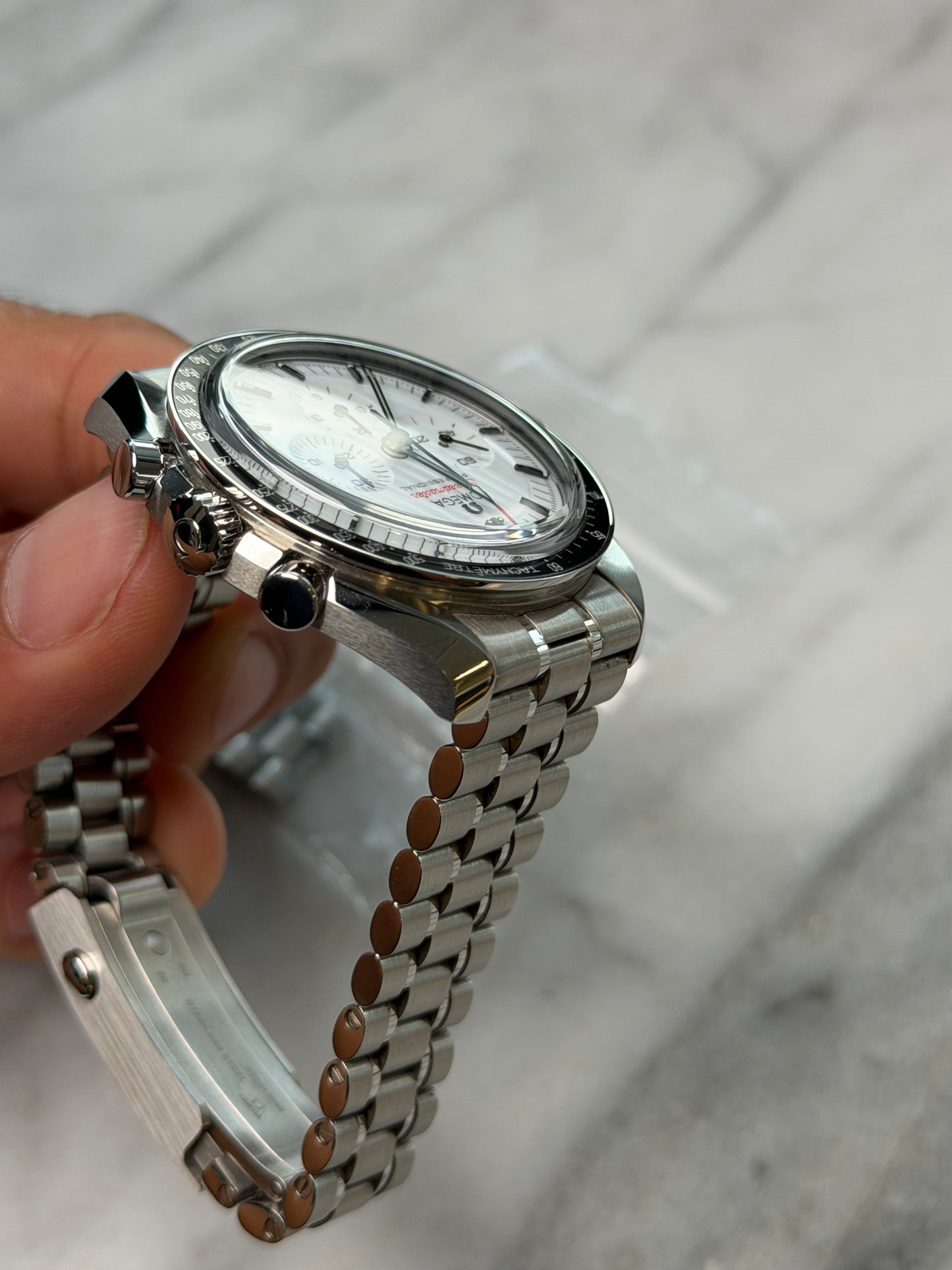 2024 310.30.42.50.04.001 White Speedmaster Preowned Good Complete