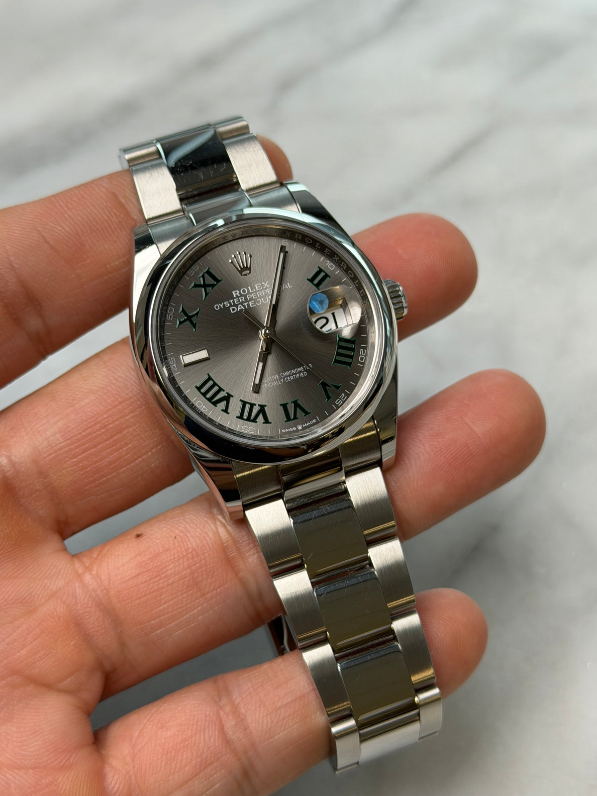 2024 126200 Oyster Wimbledon DJ36 Preowned Complete