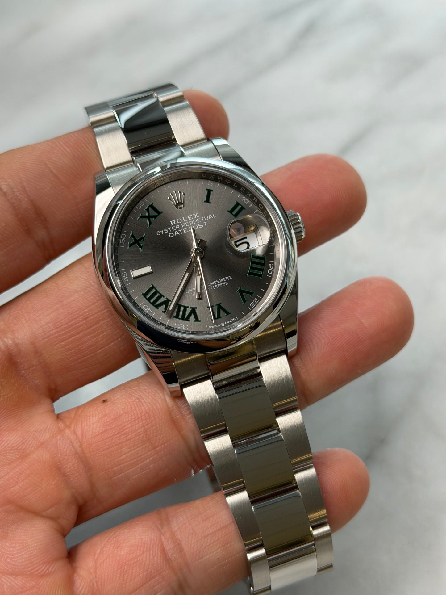 2025 126200 Oyster Wimbledon DJ36 Preowned Complete