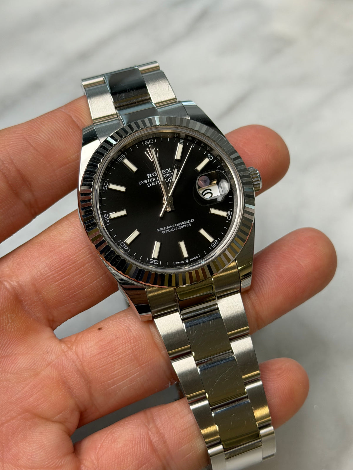 2023 126334 Oyster Black Index Preowned Complete