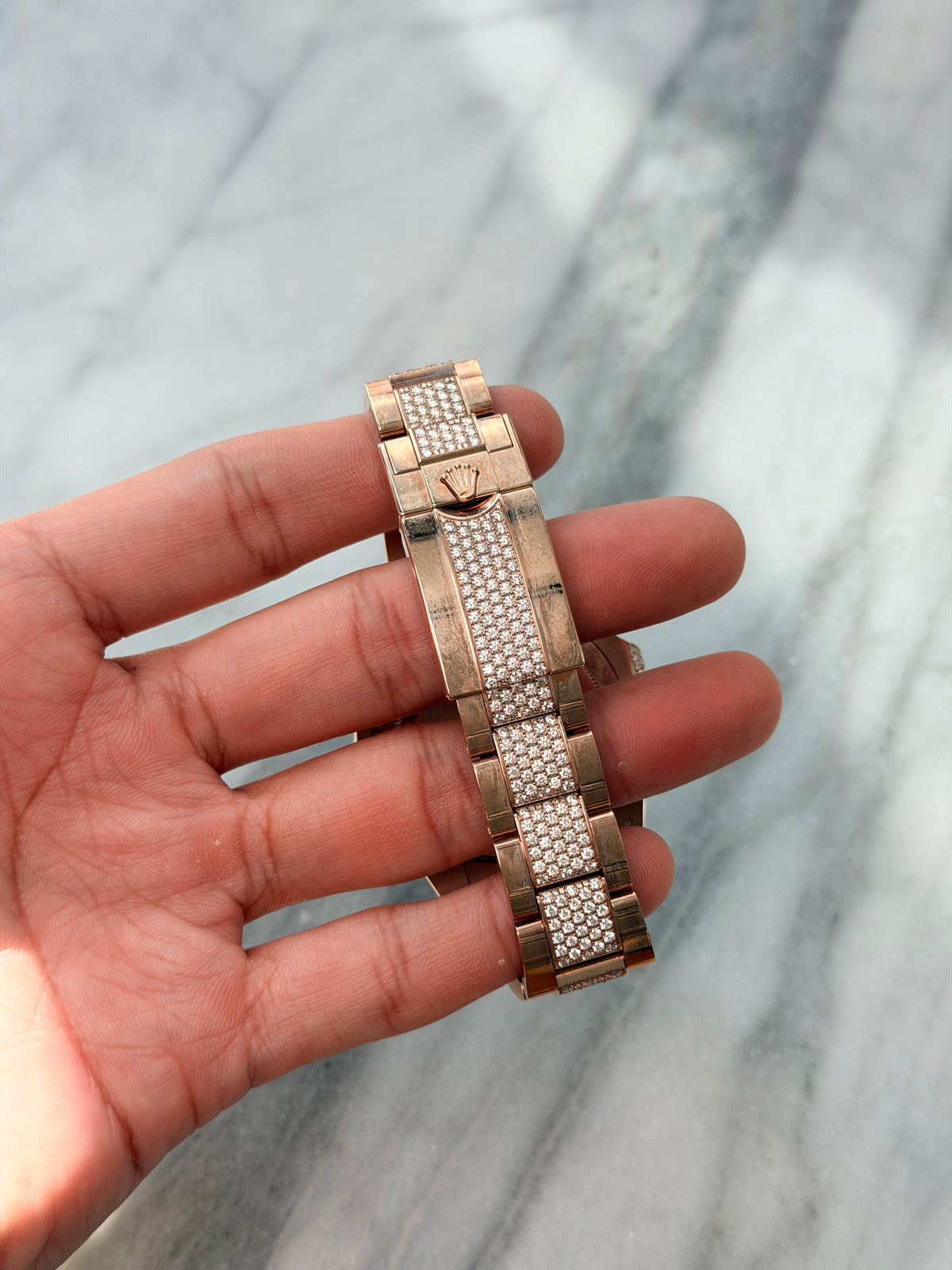 2021 126755SARU Pave Dial with Pave Bracelet Preowned Complete