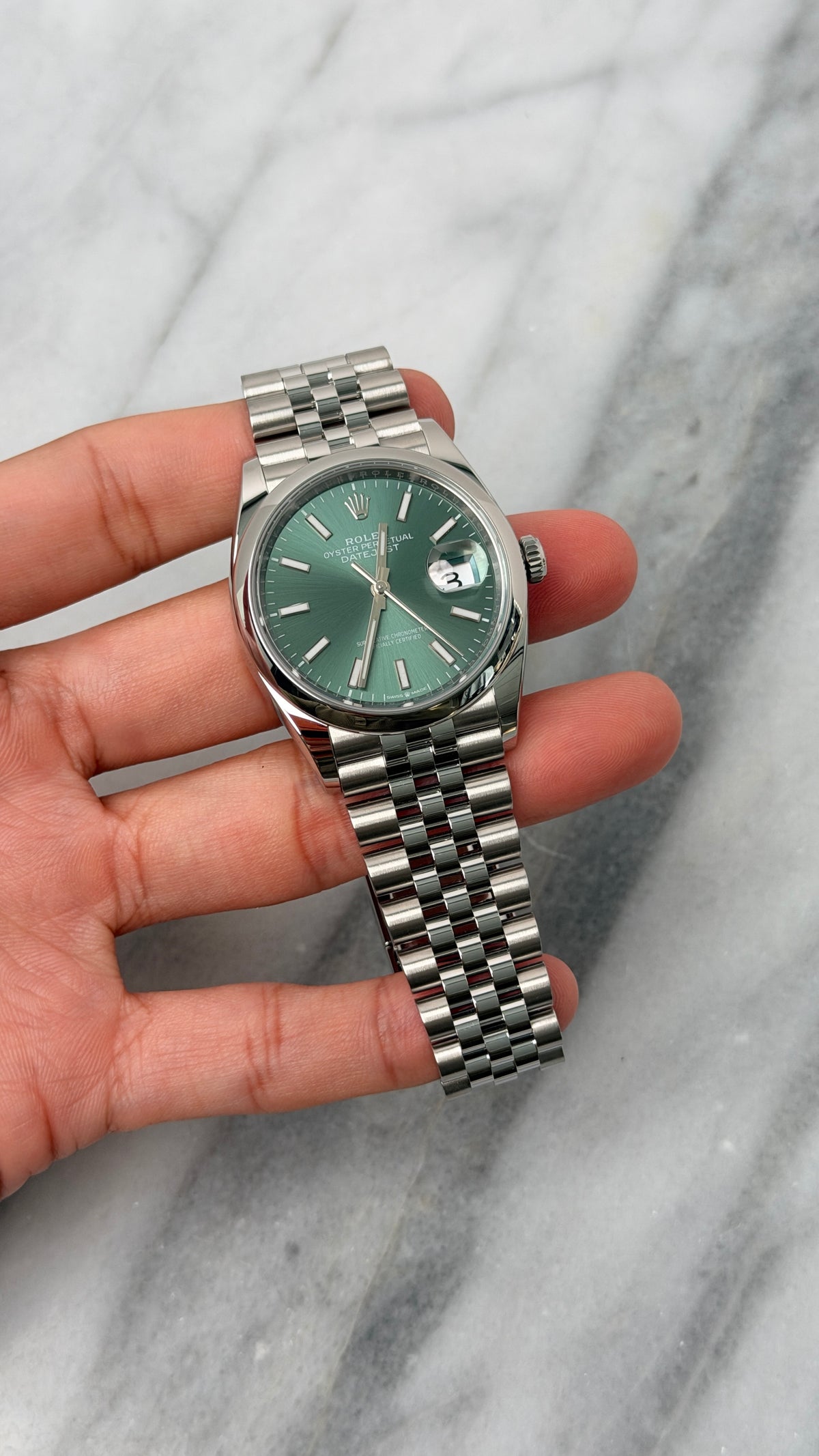 2024 126200 Jubilee Green Index DJ36 Preowned Complete w/ White Tag