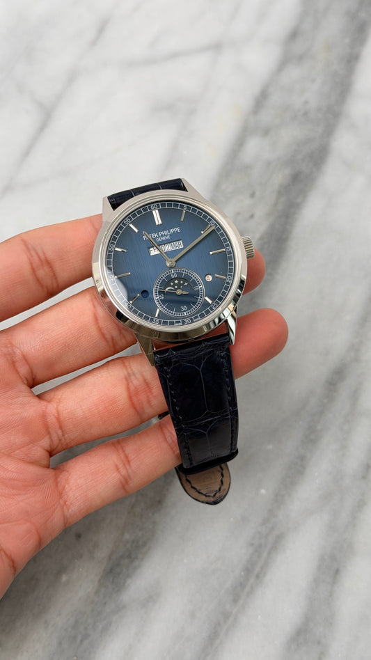 2021 5236P-001 Blue Perpetual Calendar Preowned Complete, Missing Pusher Tool