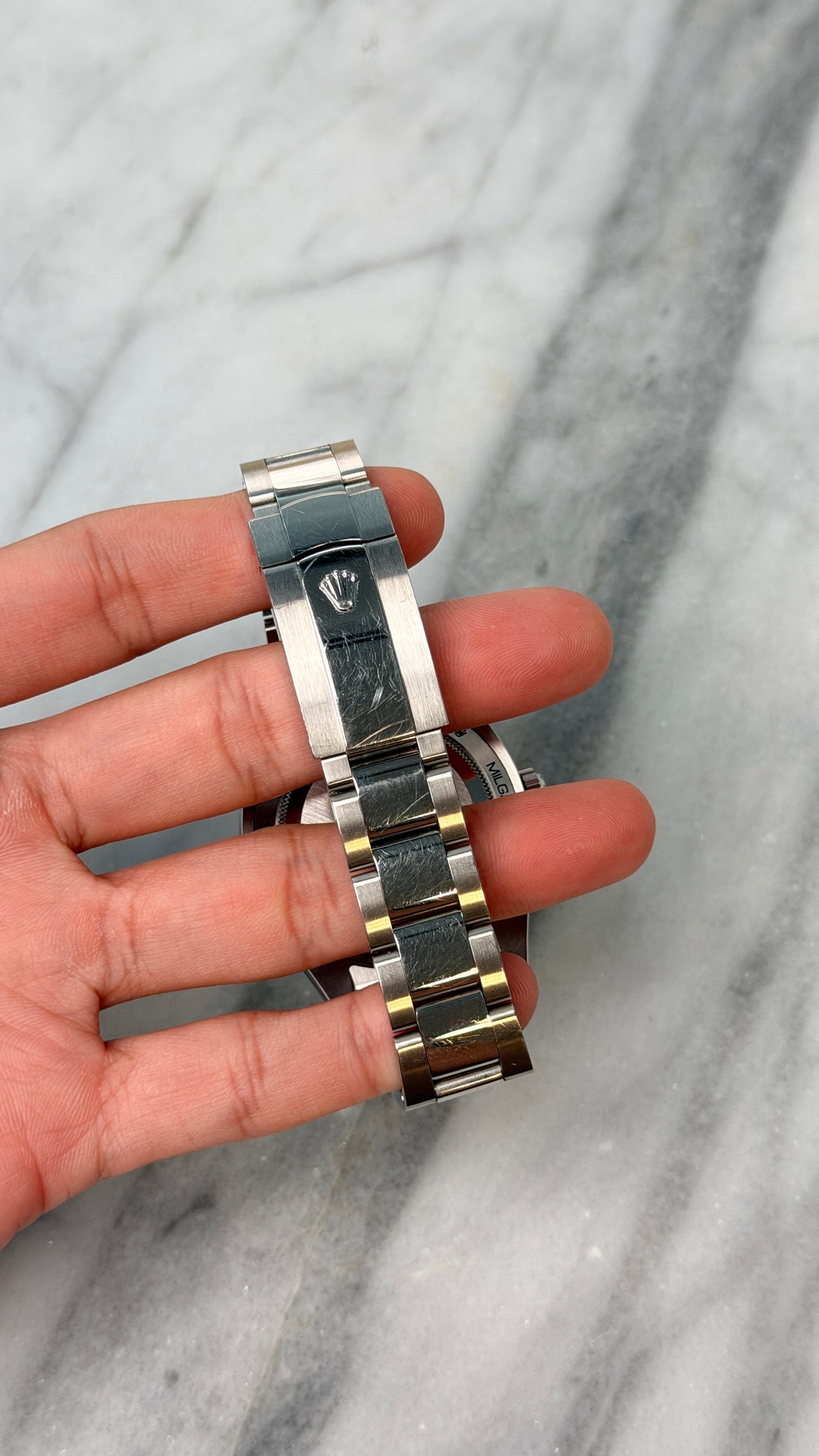 2018 116400GV Blue Milgauss Preowned Complete w/ White Tag