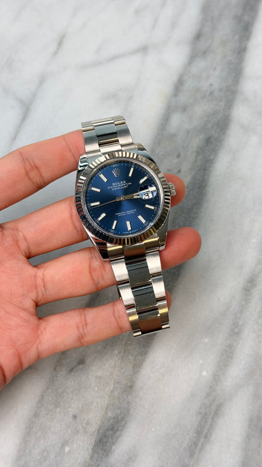 2020 126334 Oyster Blue Index Preowned Complete