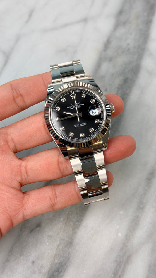 2022 126334G Oyster Black Diamond Preowned Complete