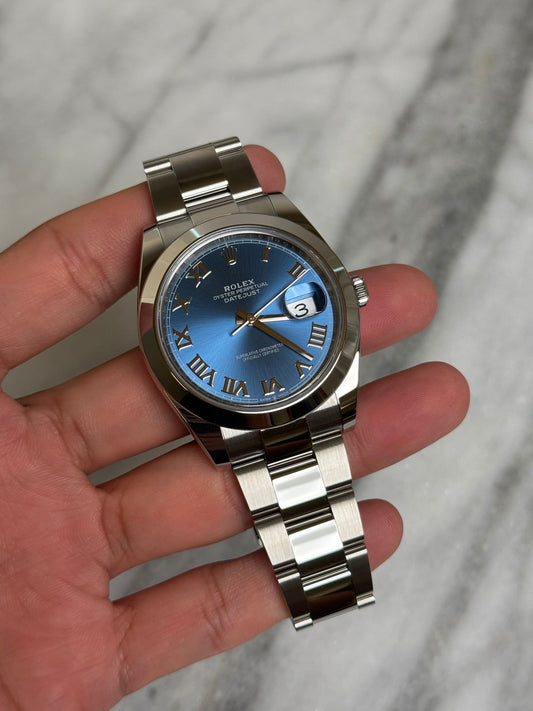 2024 126300 Oyster Blue Roman New Complete