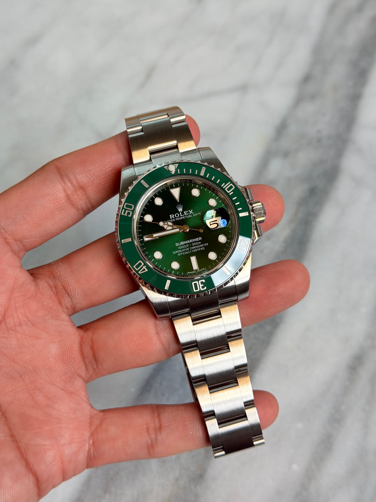 2016 116610LV Hulk Preowned and Polished Complete