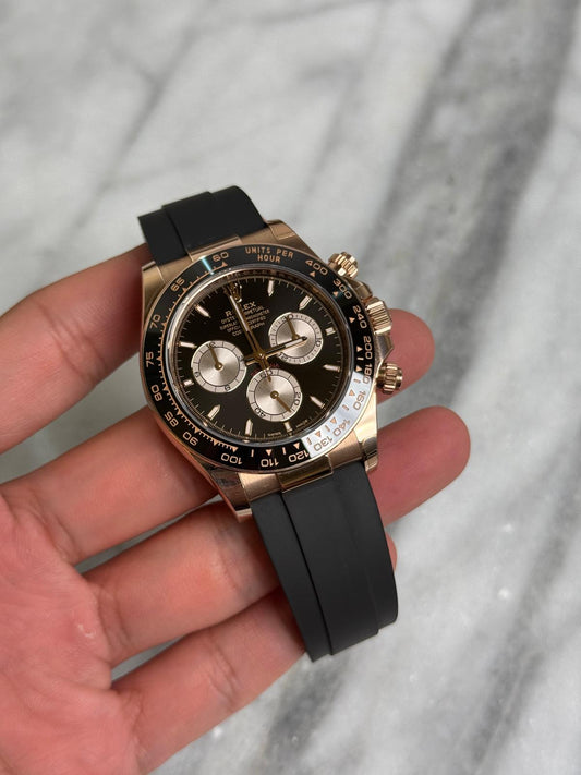 2024 126515LN Black, EF Straps Preowned Watch/Card w/ White Tag