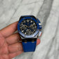 2023 26420CE.OO.A043VE.01 Blue Ceramic Offshore 43 Like New Complete, 2 Straps
