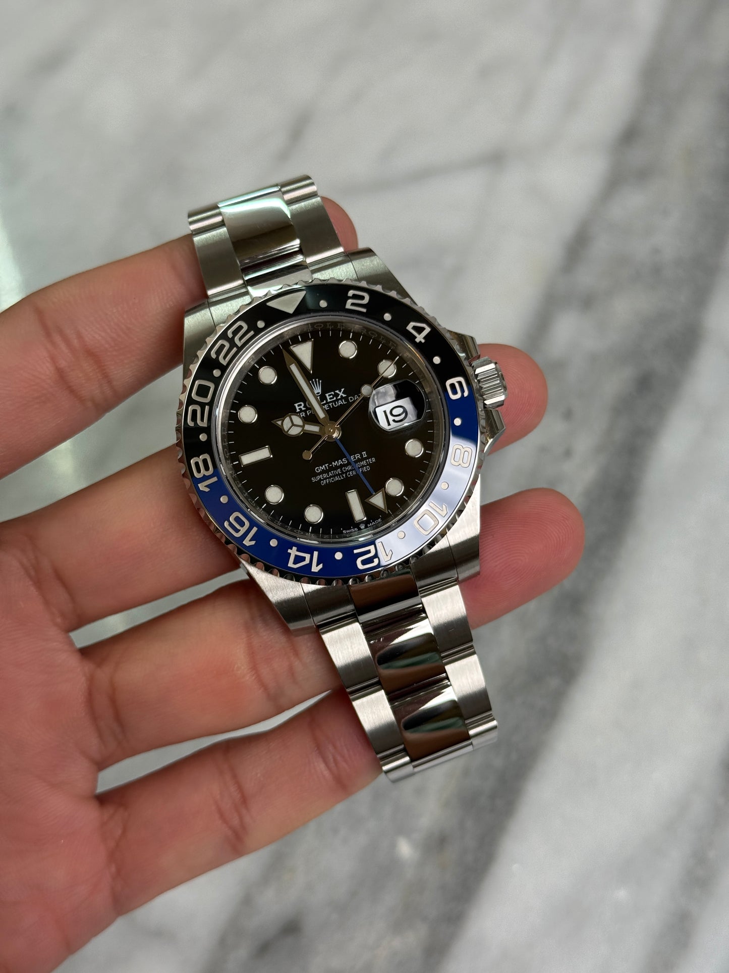 2022 126710BLNR Oyster Batman Preowned and Polished Complete