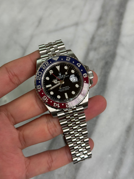 2022 126710BLRO Jubilee Pepsi Preowned and Polished Complete w/ White Tag