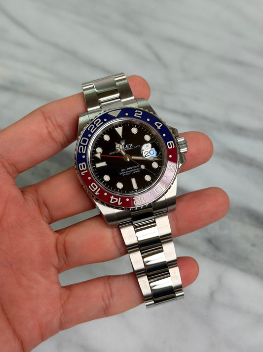 2021 126710BLRO Oyster Pepsi Preowned Good Complete w/ White Tag