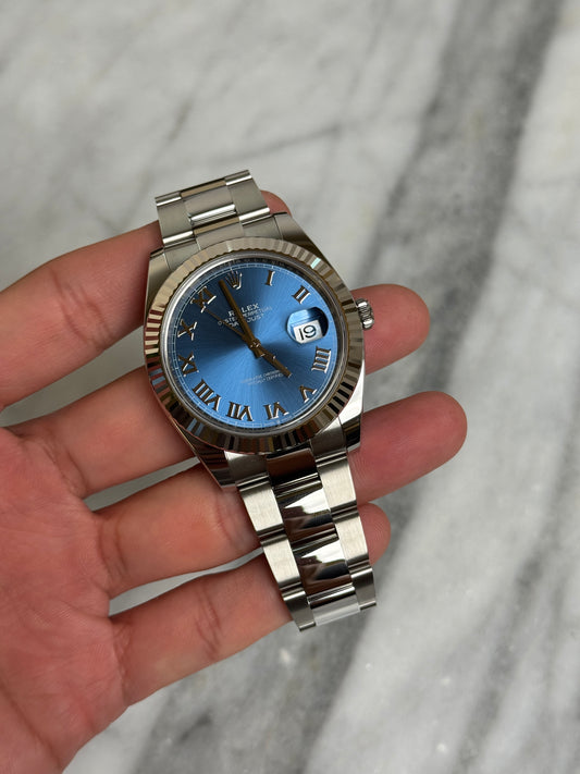 2025 126334 Oyster Blue Roman New Complete