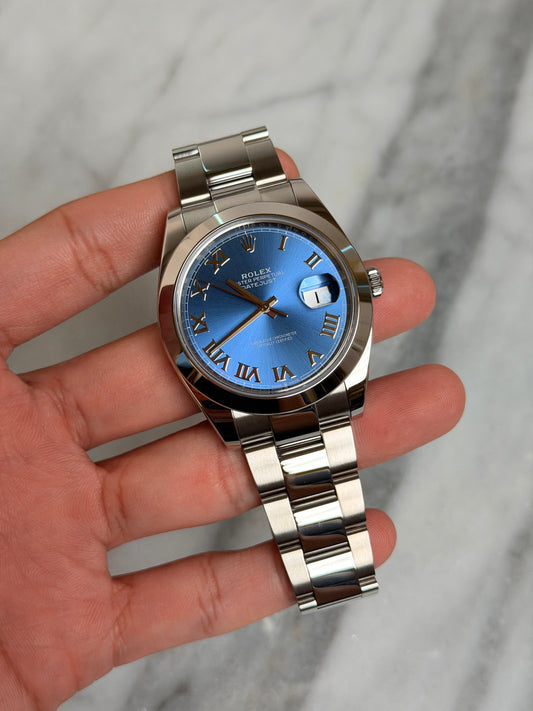 2024 126300 Oyster Blue Roman New Complete